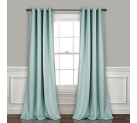 Lush Decor Insulated Grommet Blackout Curtains Panel Pair, 52" W x 84" L, Blue