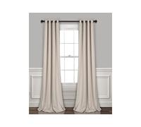 Lush Decor Insulated Grommet Blackout Curtains Panel Pair, 52" W x 84" L, Wheat