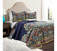 Lush Decor Quilt Set, Navy, King