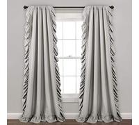 Lush Decor Reyna Light Grey Window Curtain 54" x 84"