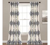 Lush Decor Room Darkening Window Curtain Panel Pair, Polyester, Cream, 84" x 52"