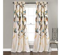 Lush Decor Room Darkening Window Curtain Panel Set, Multi Color, 52" W x 84" L (Pack of 1)