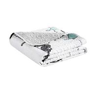 Lush Decor Rowley Birds, Polyester, Blue & Gray, 60" L x 50" W