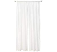 Lush Decor White Chenille Chevron Window Curtain Panel Pair (95" x 40"), Cotton, 40" W x 95" L (Pack of 2)