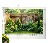 Lush Foliage Backdrop Panel - Decorative Green Wall, 7.5 Inches Photography Background with Realistic Texture, Portable Scene, Enhancement Sheet, Multi Purpose Visual Display Decor for Event Styling