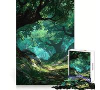 Lush Forest Path Jigsaw for Teenagers1000 Pieces Strong Logic Cozy Fun Joyful Challenge (38x26cm)