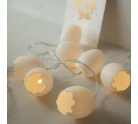 Lush Lights 10 LED Broken Egg String Light - Warm White Fairy Light - Battery Operated Indoor Easter Decoration - Bedroom Decor Lighting - Easter Home Decorations
