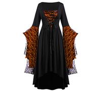 LUSHAasd Halloween Costumes Deals of The Day Medieval Dress Evening Party Prom Cocktail Dresses Plus Size Victorian Dresses Vintage Elegant A-Line Dress Ball Gowns