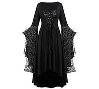 LUSHAasd Halloween Costumes Deals of The Day Medieval Dress Evening Party Prom Cocktail Dresses Plus Size Victorian Dresses Vintage Elegant A-Line Dress Ball Gowns