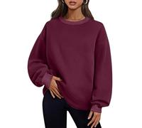 LUSHAasd Sweatshirts for Women UK Crewneck Jumpers Pullover Tops Sweater Oversized Lightweight Hoodie with Pockets Ladis Long Sleeve Tops Autumn Winter Clothes