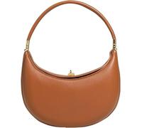 Lushandy PU Leather Crescent Hobo Bag 4 In 1 Women's Brown 11.0x6.1x3.5 inches