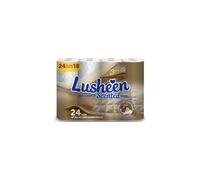 Lusheen Quilted 3 Ply Super Soft Toilet Roll Shea Butter 24 Pack