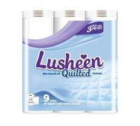 Lusheen Soft Quilted Toilet Rolls Bulk Buy - Super Quality 3 Ply Toilet Tissue Roll Provide Ultimate Comfort- Pack of 45 Rolls (1 x 45 Pack) White 3 Ply Toilet Rolls (1 Pack- 45 Rolls)