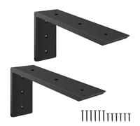 Lusheer Countertop Support Brackets 10 inch,Heavy Duty Countertop Brackets 10'' x 6'' x2.5'' for Granite,L Bracket Metal Corbels for Quartz,Granite,Wood,Concrete and Laminate Countertops(2 Pack)