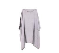 LushStyleUK New Ladies Italian Plus Size Plain Linen Tunic Top Women Lagenlook Top Plus Size
