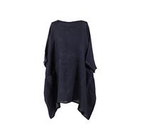 LushStyleUK New Ladies Italian Plus Size Plain Linen Tunic Top Women Lagenlook Top Plus Size