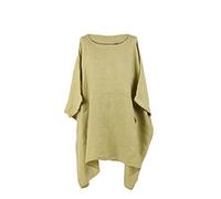 LushStyleUK New Ladies Italian Plus Size Plain Linen Tunic Top Women Lagenlook Top Plus Size