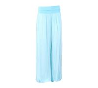 LushStyleUK New Ladies Italian Silk Trouser Women Elastic Waist Plus Sizes