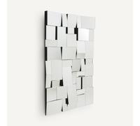 Lusito 120cm High Geometric Mirror silver-coloured