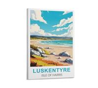 Luskentyre Beach Isle of Harris Vintage Travel Poster 20x30inch(50x75cm) Print Home Bedroom Office Living Room Decor Canvas