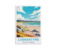 Luskentyre Beach Isle of Harris Vintage Travel Poster 24x36inch(60x90cm) Print Home Bedroom Office Living Room Decor Canvas