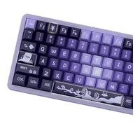 Luskinno PBT Keycaps, 138 Keys Witch Halloween Theme MDA Keycaps Dye-Sublimation, Custom Keyboard Keycaps Set for 61/64/68/84/87/100/104/108 MX Mechanical Keyboard