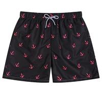 LUSKOPA Dissolving Swim Trunks Prank Shorts Funny Gift for Brother Boyfriend Bachelor Beach Party in The Swimming Pool, Anchor Black, M