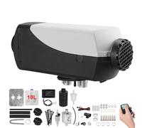 LUSKSk 12V 8KW 5KW 2KW Diesel Air Heater, Diesel Night Heater with Remote Control And LCD Monitor for RV Truck, Bus, Boat, Touring Car, Caravans, Motorhomes (Black+Grey,5KW,10L)