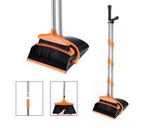 LUSKSk Broom and Dustpan Set with Long Handle, extendable Handle Hand Brush Hand Broom for Home,Office,Room,Kitchen