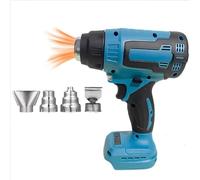 LUSKSk Heat Gun Cordless Compatible with Makita 18V Battery Electric Hot Air Gun with 34Nozzle,No Battery Tool only, for Vinyl wrap Shrink Tubing