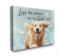 Luslya Golden Retriever Dog Wall Art Canvas Cute Dogs Bathroom Painting Wall Decor Framed Dog Farmhouse Poster Home for Living Room Bedroom Bathroom Decoration 12x16 inch
