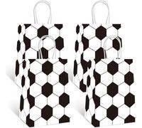 Lusmajoy 16 Pack Soccer Gift Bags for Party Supplies, Soccer Candy Goodie Bags Party Favors for Children Birthday Supplies Decorations