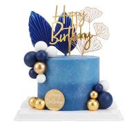 Lusofie 30 PCS Navy Blue Cake Balls Decorations