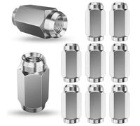 Lusperi Acorn Lug Nuts,1/2"-20 Thread,for Trailer Wheels,1.58" Tall 60 Degree Conical/Cone Seat 10 Pcs