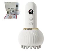 Lussara 4-in-1 Lymphatic Drainage Massager, Lymphatic Drainage Massager for Legs, Arms & Belly Anti-Cellulite, Lipedema Massage Drainages Tool (Meridian Brush,White)