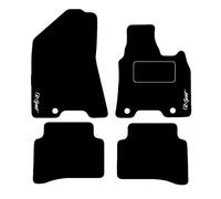 Lusso Carpet Floor Mats for Car | Tailored/Compatible to Fit Kia Sportage From 2016 Onwards | with K-Sport Logos & 3 Clips | Front & Rear with Heel Pad | 4-Piece Set (Red Edging)