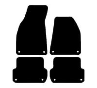 Lusso Floor Carpet Mats for Car | Tailored/Compatible to Audi A4 Quattro Estate (2005-2008) | DELUXE Carpet | Heavy Duty Deluxe Car Mats | 8 Fixing Clips | 4 Piece Set (Black Edging)