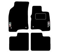 Lusso Floor Carpet Mats for Car | Tailored/Compatible to Fiat Panda 2015 + onwards | with COLOURED LIMITED EDITION logo | Front & Rear with Heel Pad | 4-Piece Set (Red Edging)