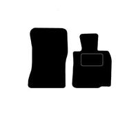 Lusso Floor Carpet Mats for Car | Tailored/Compatible to Fit BMW Z4 Auto 2010 to 2016 E89 | with DELUXE Carpet | Front & Rear with Heel Pad | 2-Piece Set (Red Edging)