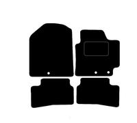 Lusso Floor Carpet Mats for Car - Tailored/Compatible to Fit Kia Stonic 2017 + onwards - with DELUXE Carpet - Front & Rear with Heel Pad - 4-Piece Set (Silver edging)