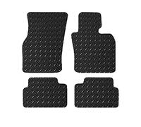 Lusso Floor Carpet Mats for Car | Tailored/Compatible to Fit MINI 2014 onwards F55 5 Door | Heavy Duty 3 mm Rubber Car Mats | 4-Piece Set (Black Edging)