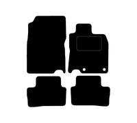 Lusso Floor Carpet Mats for Car | Tailored/Compatible to Fit Renault Kadjar 2015 onwards | with DELUXE Carpet | Front & Rear with Heel Pad | 4-Piece Set (Silver Edging)