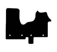 Lusso Floor Carpet Mats for Car | Tailored/Compatible to Fit Renault Traffic Trafic Van 2014 onwards | with DELUXE Carpet | 1-Piece Set (Blue Edging)