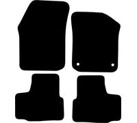 Lusso Floor Carpet Mats for Car | Tailored/Compatible with VW UP 2012 onwards| DELUXE Carpet | Heavy Duty Deluxe Car Mats | 2 Fixing Clips | 4 piece Set (Black Edging)
