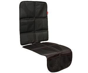Lusso Gear Car Seat Protector for Child Car Seat, Non-Slip Waterproof Car Seat Protector for Leather Seats with Thick Padding and 2 Mesh Storage Pockets, Baby Seat Protectors Under Carseat (Black)