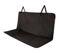 Lusso Gear Dog Car Seat Cover - Non-Slip Waterproof Back Bench Protector for SUV, Car, Truck - Basic Edition Black for Dogs - Camping Gear - Back Seat Covers for SUV