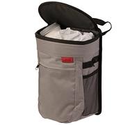 Lusso Gear Spill-Proof Car Bin, Car Trash Can for Rubbish - Removable Liner & Storage Pockets - Keep Car, Auto, Motor Tidy, Organised & Odor Free - Large 9L Capacity Garbage Bin (Gray)