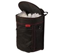 Lusso Gear Spill-Proof Car Bin, Car Trash Can for Rubbish - Removable Liner & Storage Pockets - Keep Car, Auto, Motor Tidy, Organised & Odor Free - Large 9L Capacity Garbage Bin (Red)