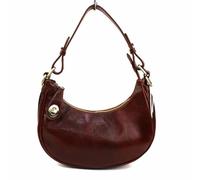 Lusso in pelle Florence Leather Shoulder/Crossbody Bag with Detachable and Adjustable Straps (Dark Tan)