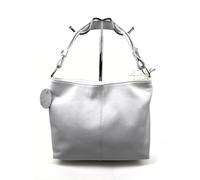 Lusso in pelle Italian Grain Leather Shoulder Bag with Adjustable Straps Handmade Leather Crossbody Bag (White)